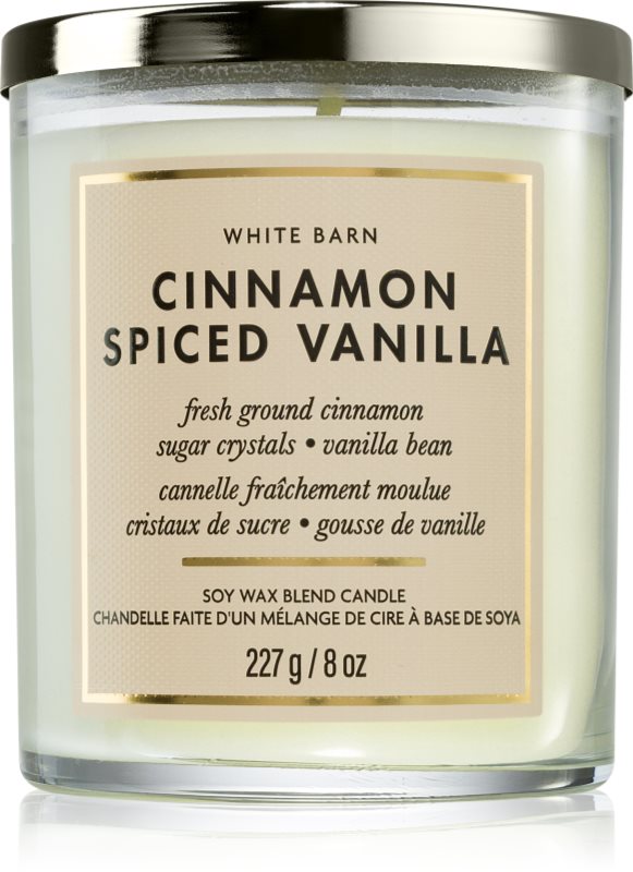 Bath & Body Works Cinnamon Spiced Vanilla lumânare parfumată 226 g