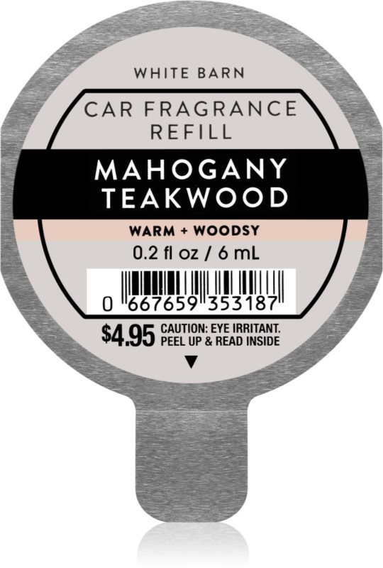 Bath & Body Works Mahogany Teakwood parfum pentru masina rezervă 6 ml