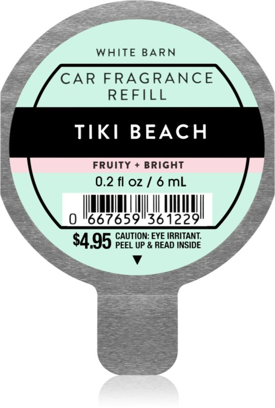Bath & Body Works Tiki Beach parfum pentru masina rezervă 6 ml