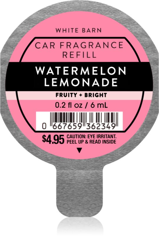 Bath & Body Works Watermelon Lemonade parfum pentru masina rezervă 6 ml
