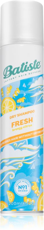 Batiste Fresh Breezy Citrus șampon uscat pentru toate tipurile de păr mix de culori 200 ml