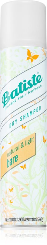 Batiste Natural & Light Bare sampon uscat pentru a absorbi excesul de sebum 200 ml