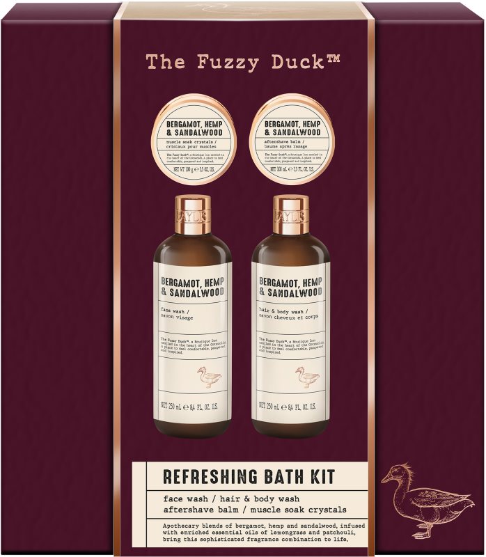 Baylis & Harding The Fuzzy Duck Bergamot, Hemp & Sandalwood set cadou pentru barbati