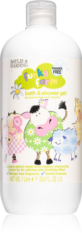 Baylis & Harding Funky Farm gel de dus si baie 1000 ml