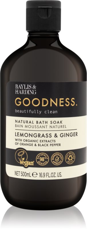 Baylis & Harding Goodness Lemongrass & Ginger spuma de baie 500 ml