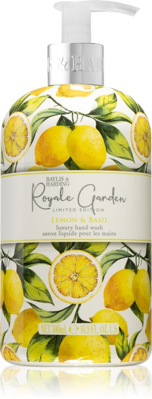 Baylis & Harding Royale Garden Lemon & Basil Săpun lichid pentru mâini 500 ml