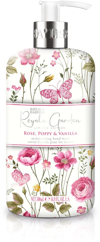 Baylis & Harding Royale Garden Rose, Poppy & Vanilla Săpun lichid pentru mâini 500 ml