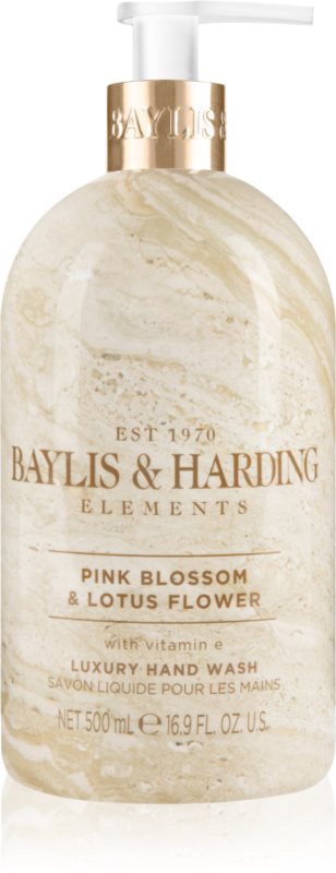 Baylis & Harding Elements Pink Blossom & Lotus Flower Săpun lichid pentru mâini 500 ml