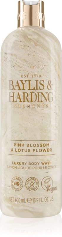 Baylis & Harding Elements Pink Blossom & Lotus Flower gel de duș de lux 500 ml