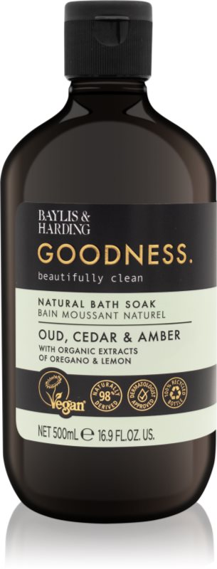 Baylis & Harding Goodness Oud, Cedar & Amber spuma de baie 500 ml