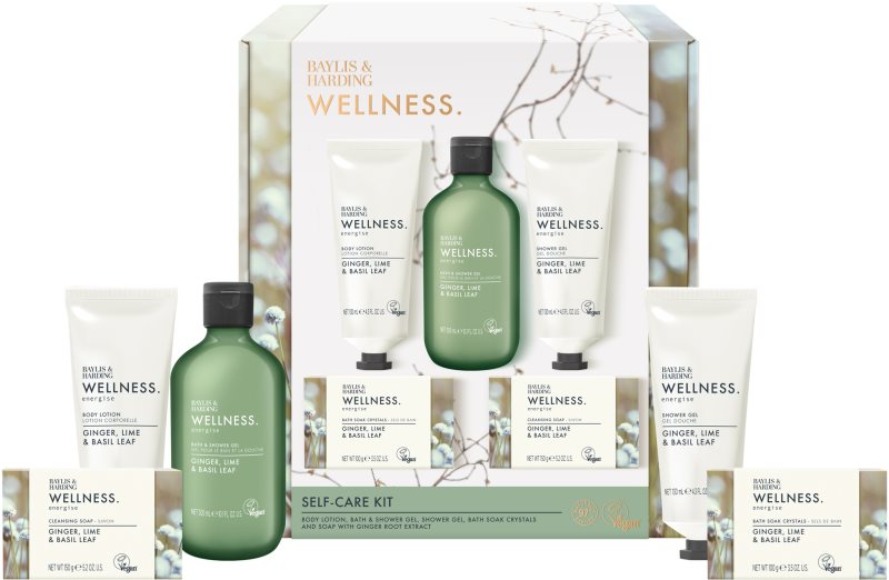 Baylis & Harding Wellness. Energise set cadou Ginger, Lime & Basil Leaf