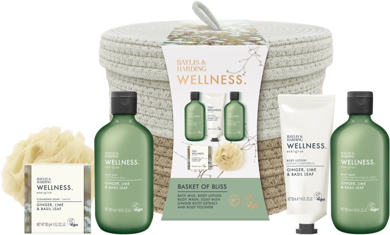 Baylis & Harding Wellness. Energise set cadou Ginger, Lime & Basil Leaf