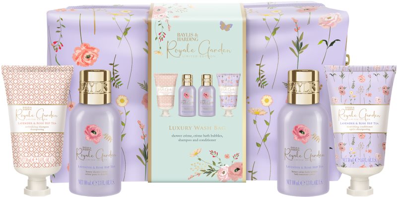 Baylis & Harding Royale Garden Lavender & Rose Hip Tea set cadou pentru corp si par