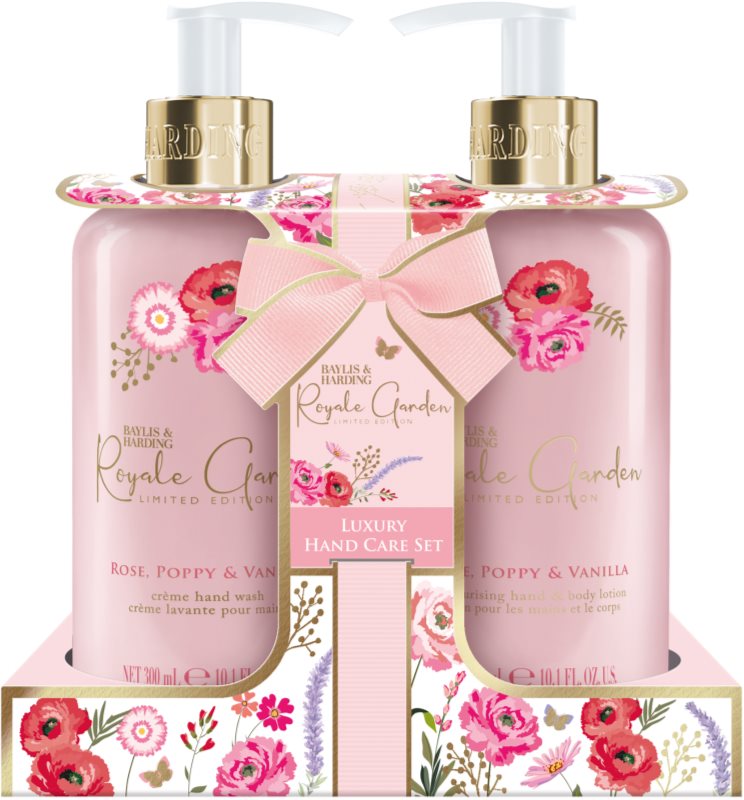 Baylis & Harding Royale Garden Rose, Poppy & Vanilla set cadou de maini
