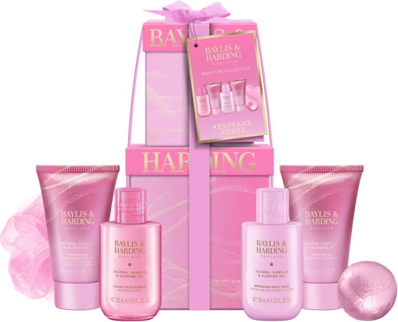 Baylis & Harding Jojoba, Vanilla & Almond Oil set cadou pentru corp cu ulei de migdale