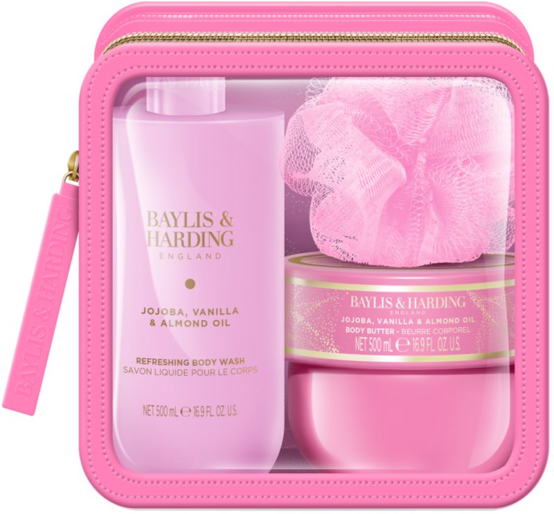 Baylis & Harding Jojoba, Vanilla & Almond Oil set cadou pentru călătorii
