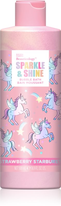 Baylis & Harding Beauticology Unicorn spuma de baie parfum Strawberry Starburst 500 ml