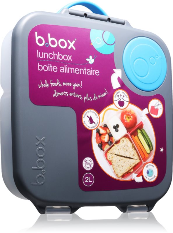 b.box Lunchbox caserolă de mâncare Blue Slate 2000 ml