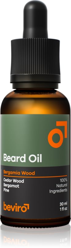 Beviro Bergamia Wood ulei pentru barba cu miros de lemn 30 ml