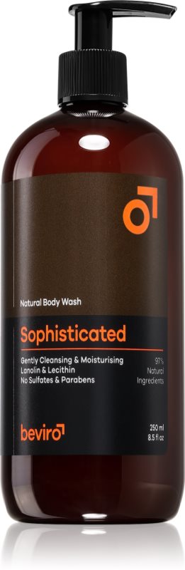 Beviro Natural Body Wash Sophisticated Gel de duș pentru bărbați 250 ml