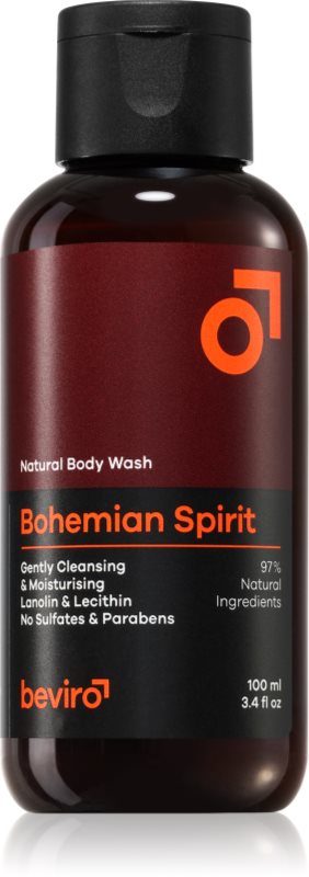 Beviro Bohemian Spirit Natural Body Wash gel de duș natural pentru barbati 100 ml