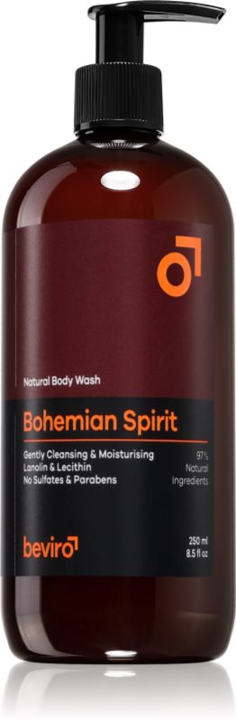 Beviro Natural Body Wash Bohemian Spirit Gel de duș pentru bărbați 250 ml