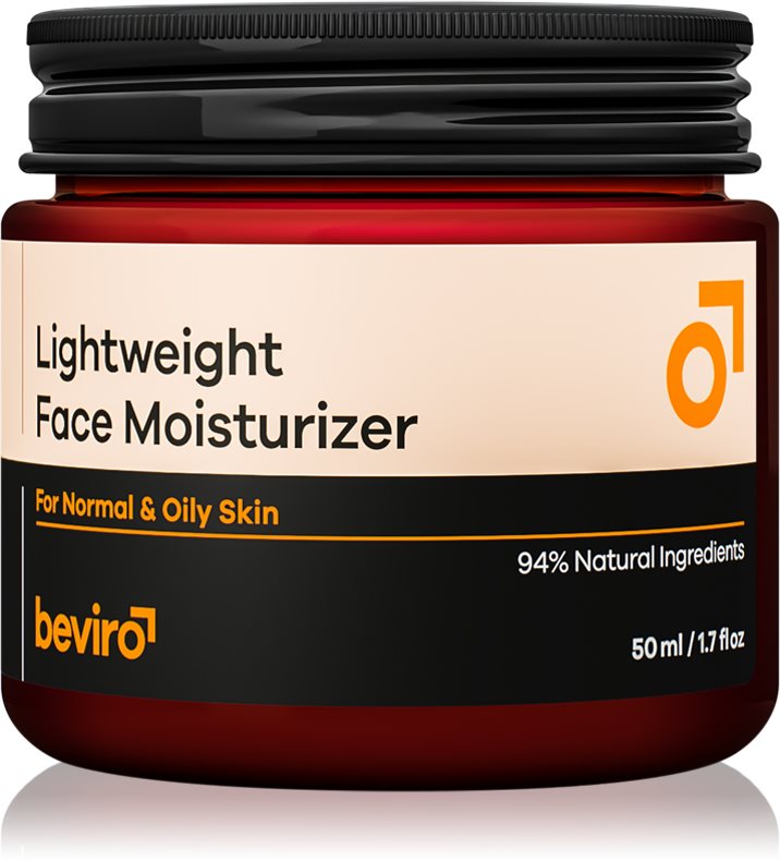 Beviro Lightweight Face Moisturizer cremă hidratantă pentru bărbați 50 ml