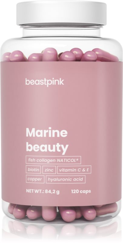 BeastPink Marine Beauty capsule cu colagen 84.2 g