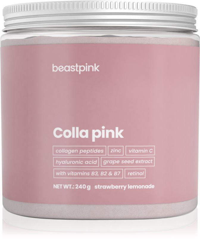 BeastPink Colla Pink pulbere pentru pregătirea băuturilor cu colagen