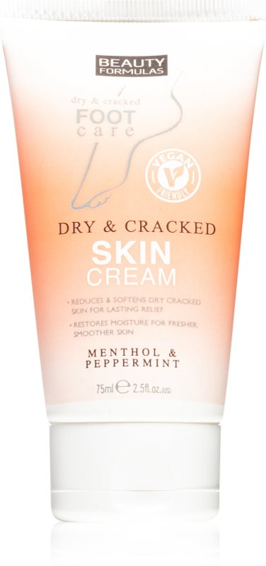Beauty Formulas Menthol & Peppermint crema de picioare piele uscata si crapata 75 ml