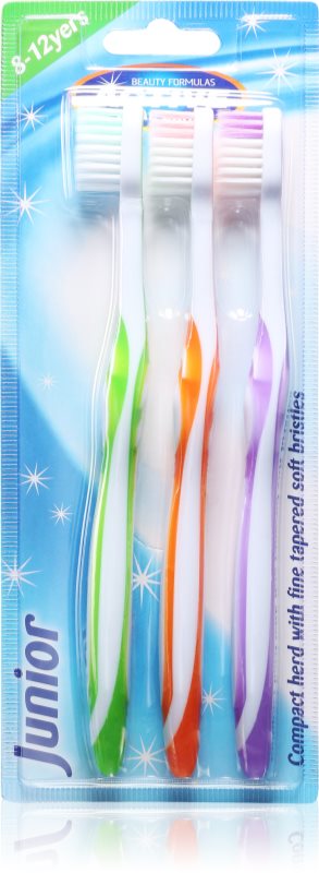 Beauty Formulas Junior periuțe de dinți pentru copii 3 buc