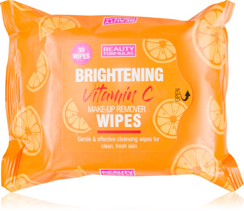 Beauty Formulas Vitamin C șervețele demachiante pentru make-up cu vitamina C 25 buc
