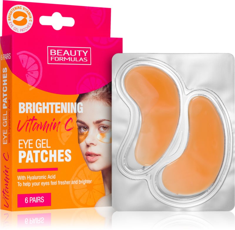 Beauty Formulas Vitamin C masca iluminatoare pentru ochi 6x2 buc
