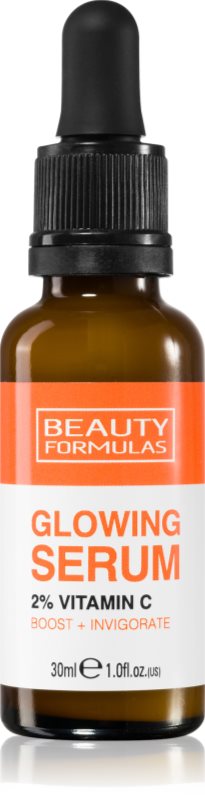 Beauty Formulas Glowing 2% Vitamin C ser facial cu efect iluminator 30 ml