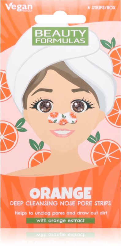 Beauty Formulas Orange Îngrijire pentru pori dilatati si puncte negre 6 buc