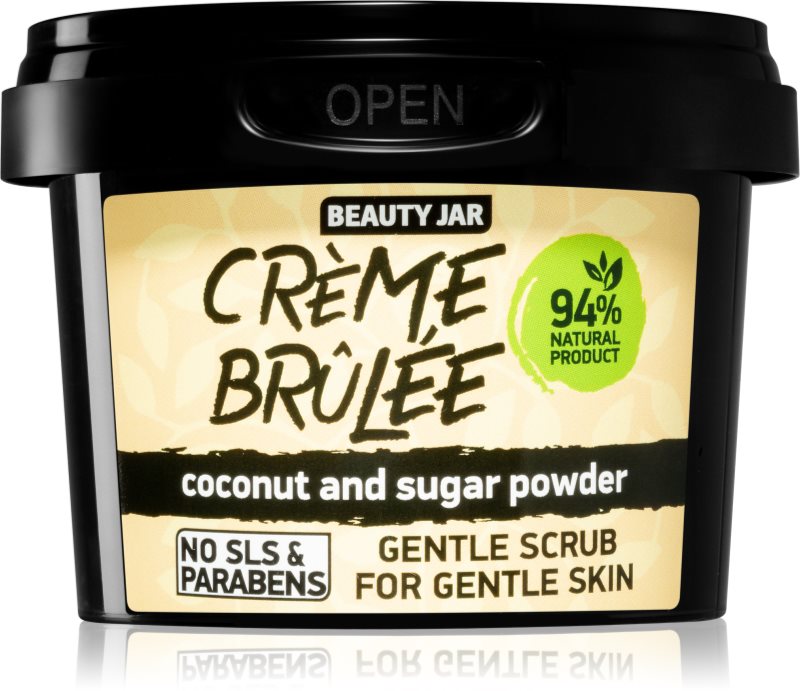 Beauty Jar Crème Brûlée crema delicata pentru exfoliere faciale 120 g