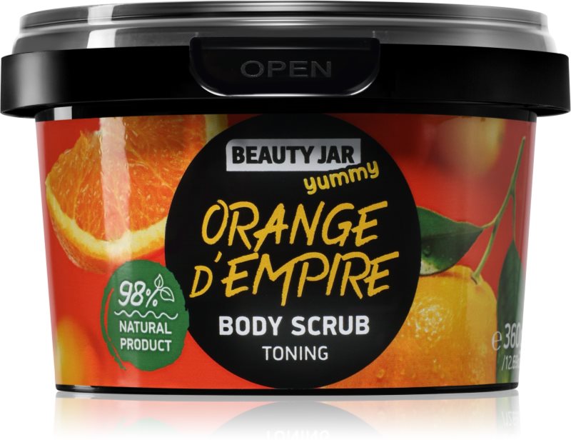 Beauty Jar Yummy Orange d'Empire crema delicata pentru exfoliere cu efect revigorant 360 g