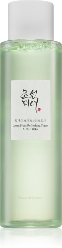 Beauty of Joseon Green Plum Refreshing Toner AHA + BHA tonic exfoliant delicat pentru utilizarea de zi cu zi 150 ml
