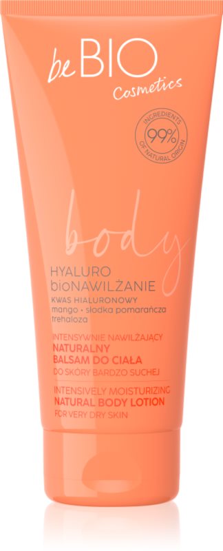 beBIO Hyaluro bioMoisture balsam de corp hidratant pentru fermitatea pielii 200 ml