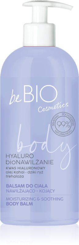 beBIO Hyaluro bioMoisture balsam de corp intens hidratant pentru piele foarte uscata 350 ml