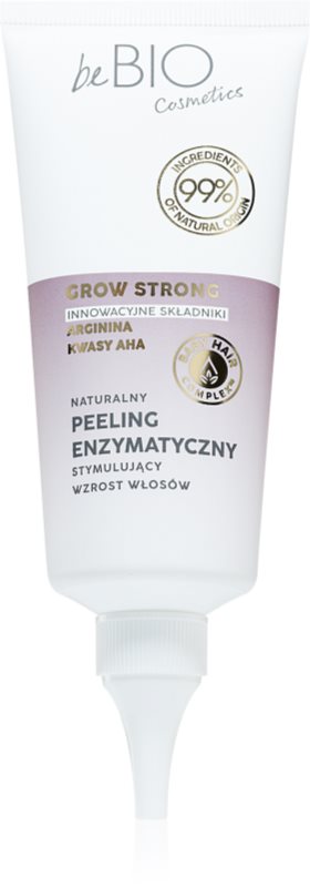 beBIO Grow Strong peeling enzimatic pentru par si scalp 100 ml