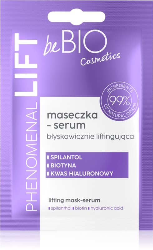 beBIO Phenomenal Lift ser și mască, cu efect de lifting și de netezire intr-unul singur 10 ml