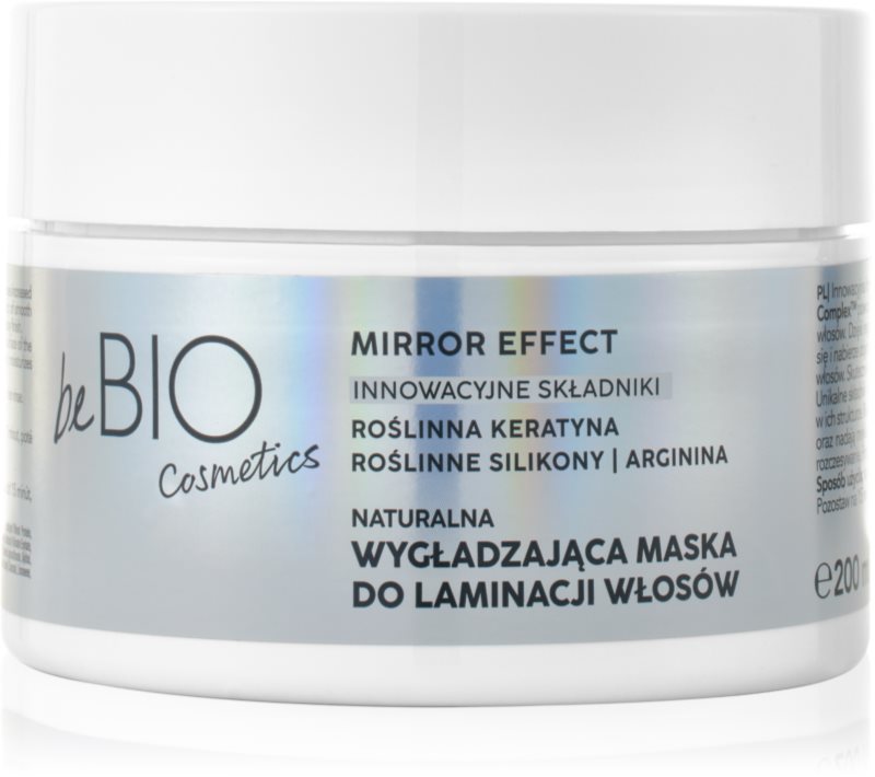beBIO Baby Hair Complex Mirror Effect mască de netezire pentru păr indisciplinat 200 ml