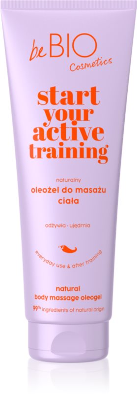 beBIO Start Your Active Training ulei de masaj regenerator 250 ml