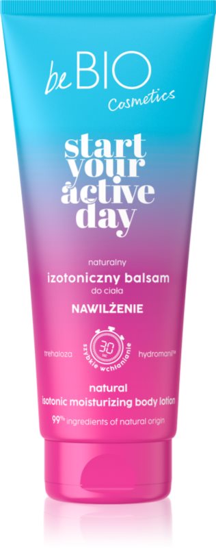 beBIO Start Your Active Day crema de corp hidratanta 200 ml