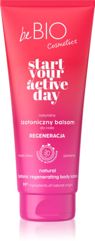 beBIO Start Your Active Day cremă de corp regeneratoare 200 ml