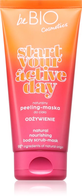 beBIO Start Your Active Day exfoliant pentru îngrijirea corpului 200 ml