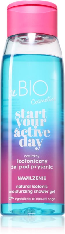 beBIO Start Your Active Day gel de dus hidratant pentru femei 400 ml