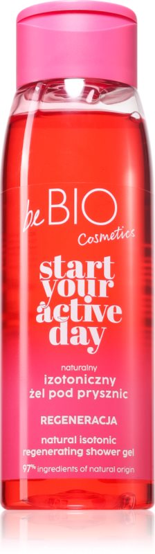 beBIO Start Your Active Day gel de dus regenerabil pentru femei 400 ml