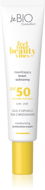 beBIO Feel Your Beauty Vibes loțiune protectoare hidratantă SPF 50 40 ml